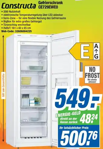 Expert Constructa Gefrierschrank CE729EWE0 Angebot