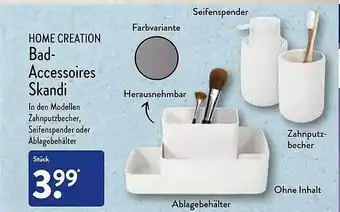 Aldi Nord Home creation bad-accessoires skandi Angebot