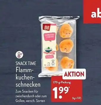 Aldi Nord Snack time flammkuchenschnecken Angebot