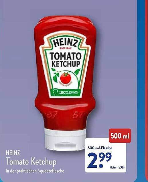 Heinz tomato ketchup Angebot bei Aldi Nord
