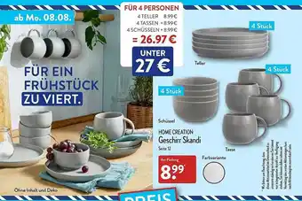 Aldi Nord Schüssel home creation geschirr skandi Angebot