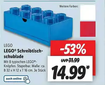 Lidl Lego schreibtisch-schublade Angebot