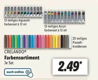 Lidl Crelando farbensortiment Angebot