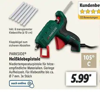 Lidl Parkside heißklebepistole Angebot