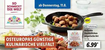 Lidl Kuljanka hackbällchen ungarische art Angebot