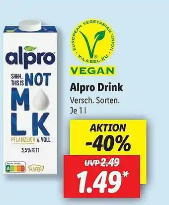 Lidl Alpro drink Angebot