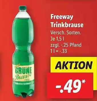 Lidl Freeway trinkbrause Angebot