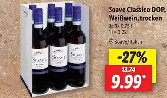 Lidl Soave classico dop, weißwein, trocken Angebot