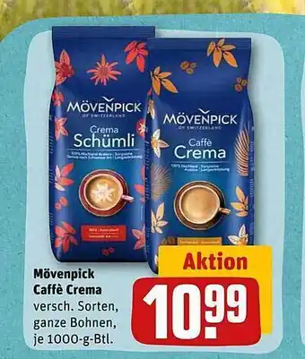 REWE Mövenpick caffè crema Angebot