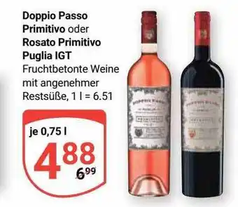 Globus Doppio passo primitivo oder rosato primitivo puglia igt Angebot