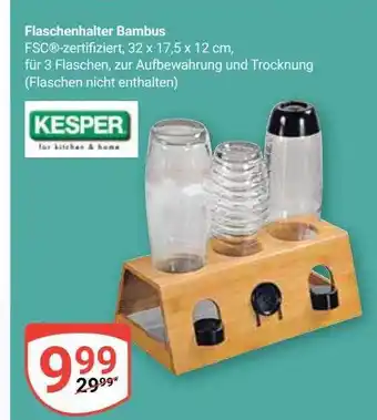 Globus Kesper flaschenhalter bambus Angebot