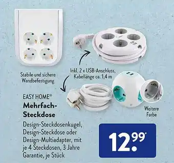 Aldi Süd Easy home mehrfach-steckdose Angebot