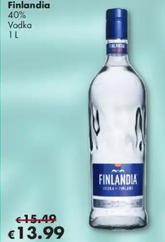 Travel Free Finlandia Vodka 1L Angebot