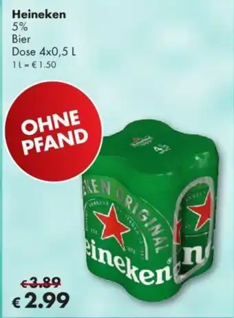 Travel Free Heineken Pils 4*500ml Angebot