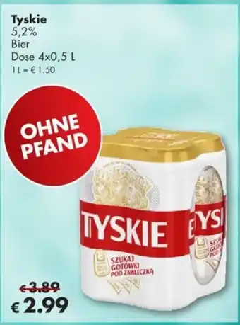 Travel Free Tyskie Bier 4*500ml Angebot