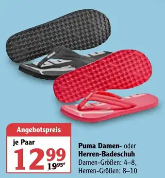 Globus Puma Damen oder Herren Badeschuh Angebot