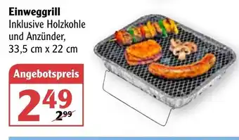 Globus Einweggrill Angebot