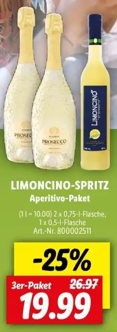 Lidl Limoncino Spritz 2x0,75 L/1x0,5 L Flasche Angebot