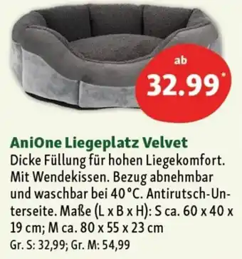 Fressnapf AniOne Liegeplatz Velvet Angebot