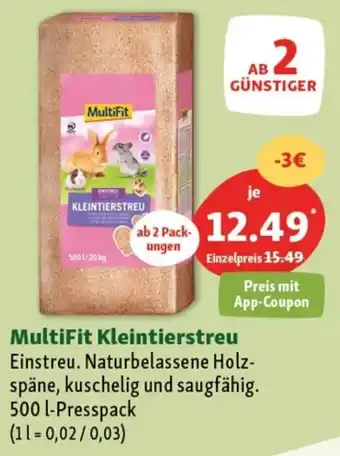 Fressnapf MultiFit Kleintierstreu 500 L Presspack Angebot