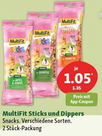 Fressnapf MultiFit Sticks und Dippers Angebot