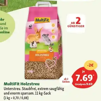 Fressnapf MultiFit Holzstreu 11 kg Sack Angebot