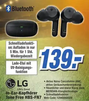 K+B Expert LG In Ear Kopfhörer Tone Free HBS FN7 Angebot