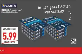 Marktkauf Varta Batterien „longlife Power” Angebot