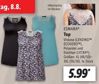 Lidl Esmara Top XL 48/50 - 3XL 56/58 Angebot