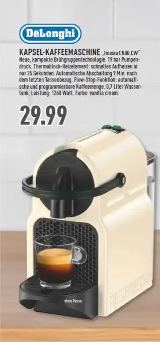 Marktkauf Delonghi Kapsel-kaffeemaschine „inissia En80.cw” Angebot