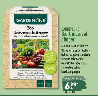 Aldi Nord Gardenline Bio Universal dünger 4 kg Angebot