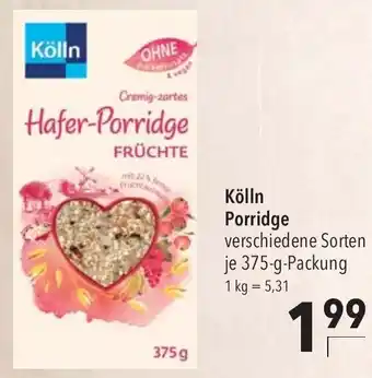 CITTI Markt Kölln Porridge 375 g Packung Angebot