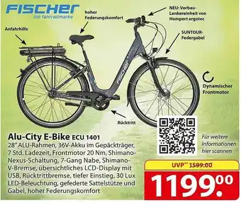 Famila Nord Ost Fischer alu-city e-bike ecu 1401 Angebot