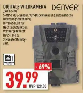 Marktkauf Denver digitale wildkamera wct-5001 Angebot