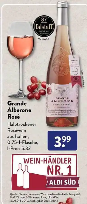 Aldi Süd Grande alberone rosé Angebot