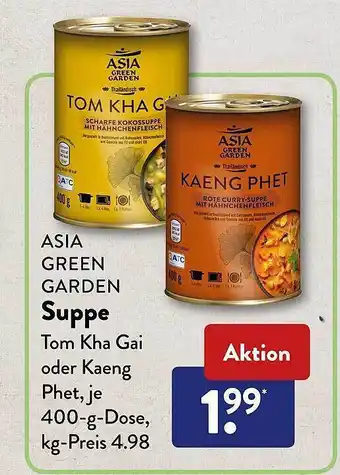 Aldi Süd Asia green garden suppe Angebot