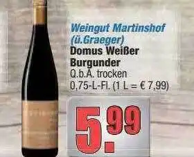 alldrink Domus weißer burgunder Angebot