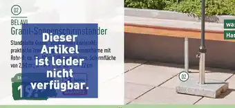 Aldi Nord Belavi Granit Sonnenschirmständer Angebot