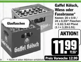 Hit Gaffel kölsch oder fassbrause Angebot