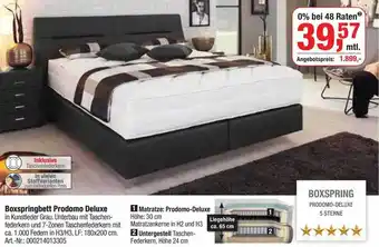 Opti Wohnwelt Boxspringbett prodomo deluxe Angebot