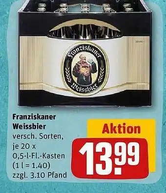 REWE Franziskaner weißbier Angebot