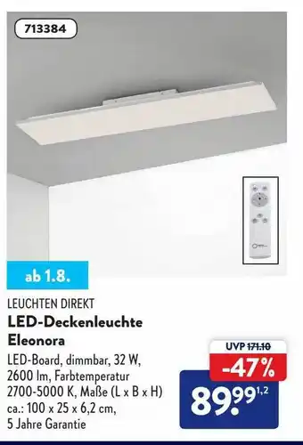 Aldi Nord Leuchten direkt led-deckenleuchte eleonora Angebot