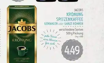 Edeka Struve Jacobs krönung spitzenkaffee gemahlen oder ganze bohnen Angebot