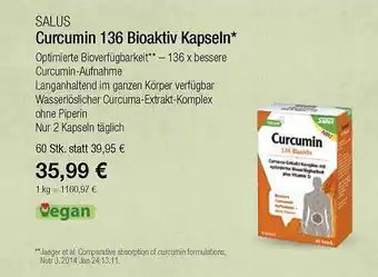 Vitalia Salus curumin 136 bioaktiv kapseln* Angebot