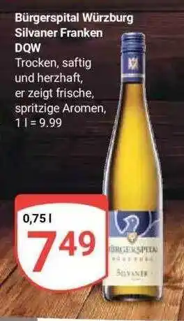 Globus Bürgerspital würzburg silvaner franken dqw Angebot