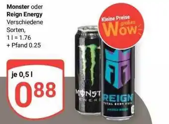 Globus Monster oder reign energy Angebot