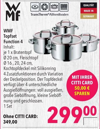 CITTI Markt WMF Topfset Function 4 Angebot