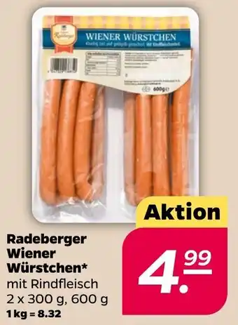 NETTO Radeberger Wiener Würstchen 2x300 g Angebot