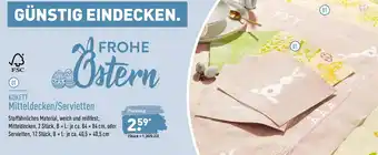 Aldi Nord Kokett Mitteldecken/Servietten Angebot