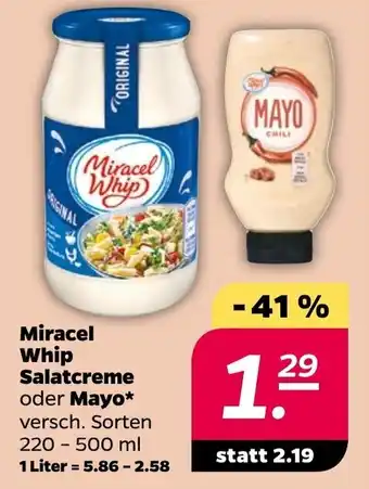 NETTO Miracel Whip Salatcreme oder Mayo 220-500 ml Angebot